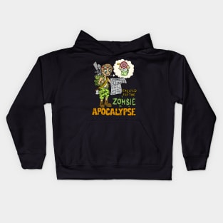 Excited for the zombie apocalypse - Halloween Gift Kids Hoodie